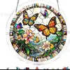Nuevas Decoraciones para Ventanas: Jardín de Luz de Luna Captador de Luz Rompecabezas Colgante Colorido, Decoraciones de Amazon, Ventana de Acrílico Vista al Río
