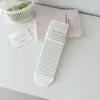 Calcetines Blancos para Mujer, Nuevo Estilo Primavera y Verano, Calcetines de Puntos Azules y Blancos, Calcetines Largos Transpirables de Primavera para Niñas