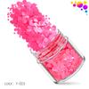 Explosões transfronteiriças fluorescente rodada 12 cores Nail Art Lantejoulas Conjunto fosco perolado onda Dot Nail Art Jóias Patch