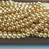 Alta qualidade imitação pérola Shijia contas soltas diy colar joia contas redondas douradas contas imitação de concha contas redondas de vidro atacado