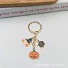 Chaveiro de Halloween Transfronteiriço Abóbora Fantasma Gato da Morte Chaveiro de Metal Pingente de Bolsa Pingente de Presente