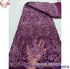 Saia Feminina Cheongsam Bordada com Osso Lantejoulas Borda de Carro Tecido de Renda de Rede Tecido de Renda com Lantejoulas para Noiva