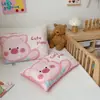 Novo Travesseiro de Veludo de Feijão de Algodão Versão Grande Desenho Animado Fofo Algodão Puro Removível Núcleo de Travesseiro para Sesta Infantil