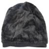 Exclusivo transfronterizo nuevo gorro con capucha de invierno grueso forrado de polar con estampado de espigas de trigo, gorro de punto cálido para exteriores para montar