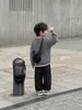 Chaqueta Suéter para Niños Otoño Nuevo 2026 Tejidos para Niños Pequeños Rayas Estilo Coreano Versátil Cárdigan Top para Bebé