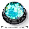 Cross-border magic color mixed green heart love nail art lantejoulas ultrafinas laser flash flash diamante pó acessórios para nail art