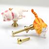 Manija de Gabinete de Gatito de Dibujos Animados Nórdico Garfield Habitación Infantil Cajón de Armario Lindo Muebles de Gabinete Manija Pequeña