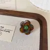 Mini Presilha de Cabelo Acetato Flor Colorida Meio Rabo para Mulheres, Doce Presilha de Garra, Acessório de Cabelo Presilha Tubarão