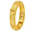 Pulsera de Aleación Chapada en Oro de Venta Caliente Novia de Dubái India Lujo Ligero para Mujer Boda Oro Arena Pulsera Joyería Al por Mayor