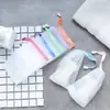 Rede de espuma de dupla camada, rede de espuma pequena, rede de espuma para sabonete artesanal, rede de espuma para sabonete de limpeza facial, rede de espuma para limpador facial