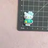 Novo Laço Gatinho Desenho Animado Cola Creme Artesanal DIY Acessórios de Resina Joias Buraco Fivela de Sapato Pacote de Material Lote