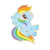 Broche Insígnia de Boneca Anime My Little Pony Desenho Animado Pônei Arco-Íris Liga Rara Presente de Aniversário Infantil