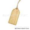 Etiqueta quadrada de bambu em branco pequena etiqueta de decoração cesta de flores caixa de presente roupas jóias etiqueta entalhe a laser