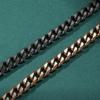 Pulseira de Moagem Seis Lados Europeia e Americana Mais Vendida Marca de Moda Corrente Cool Pulseira Cubana Masculina Hip-hop Rua Design de Nicho Pulseira Masculina