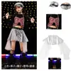 Ropa de Hip-Hop de Moda para Chicas de Jazz Grupo de Chicas de Moda Pasarela Ropa de Baile con Lentejuelas Disfraces de Jazz para Actuaciones Callejeras de Chicas