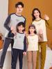 24 Peças de Roupa Térmica Pai e Filho Inverno Espessada Lã Seda Roupas de Outono para Meninos e Meninas