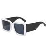 Óculos de Sol Estilo Europeu e Americano para Mulheres, Tendência 2021 Novo Armação Quadrada Grande Proteção UV Óculos com Lentes, Óculos de Sol para Rostos Grandes e Longos, Uv400