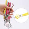 Cuerda corta tejida de trébol, cuerda de cuero sintético, cordón con forma de flor pequeña, cordón corto para teléfono móvil, cordón de juguete, 10 colores disponibles