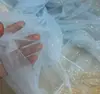 Estampagem a quente champanhe pó fino spray brilhante cabeça dourada e prateada fotografia fundo de casamento fio tecido de casamento vestido de noiva vestido de noite tecido de malha