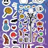 8 Piezas de Pegatinas de Collage de Noches de Terror Navideñas Transfronterizas DIY para Diario Teléfono Cuaderno Decoración Pegatinas Educativas Impermeables