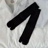 Calcetines de algodón para hombre de cinco dedos, calcetines deportivos de media pantorrilla para todas las estaciones, absorbentes de sudor, transpirables, resistentes al olor, calcetines de dedos negros y blancos