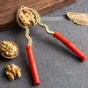 Pinças grossas de aço inoxidável para nozes, pinças para avelãs, pinças tipo pá, pinças para castanhas, pinças para frutas secas, ferramentas de descascar e mais.