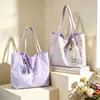 2026 Nova Bolsa Casual de Lona Estilo Coreano para Estudantes, Grande Capacidade para o Dia a Dia e Passeios, Bolsa Tote de Ombro Único