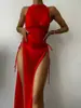 2027 Nuevo Traje de Baño Bikini Estilo Europeo y Americano Cubre Traje Vestido de Playa Traje de Baño de Tres Piezas de Alta Gama para Piscina Caliente para Mujeres