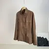 Presencia Indispensable: Estilo Old Money Chaqueta de Lino con Cordón para Cintura Ajustable Cuello Alto Gabardina Abrigo Corto 036