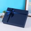 Caixa de Presente Lenço Azul Exquisita Simples Caixa de Embalagem Caixa de Presente de Aniversário Roupas Sapatos Embalados Caixa Vazia