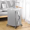 Maleta de Marco de Aluminio Personalizada 28 pulgadas Engrosada Súper Gran Capacidad PC Anticaída Fuerte y Duradera Contraseña Maleta Trolley de Viaje para Mujer