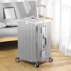 Maleta de Viaje con Marco de Aluminio de 28 pulgadas, Espesor Extra Grande, Capacidad Extra Grande, PC Resistente a Caídas, Duradera, con Contraseña, Maleta de Carrito para Viajes para Mujeres