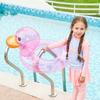 Pato Transparente Anillo de Natación Asiento para Niños Anillo de Natación para Bebé Anillo de Natación Inflable de PVC Salvavidas de Natación Anillo para Axilas