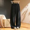 Calça pantalona plissada sob medida para o trabalho, coleção de outono, estilo feminino, novo design mais vendido para 2026, cintura alta, afina a silhueta, casual e com caimento solto
