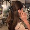 Moño de Cinta Frosted Pinza de Agarre para Mujer Corea del Sur Súper Hada Elegante Clip para el Cabello Parte Trasera Cabeza Disco Cabello Todo Combinable Pinza de Tiburón Accesorios para el Cabello