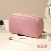 Bolsa Cosmética de Terciopelo de Seda Personalizada, Bolsa de Almacenamiento Cosmético Portátil de Gran Capacidad, Bolsa de Almacenamiento para Viajes y Salidas