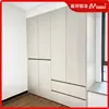 Armario Sencillo de Aleación de Aluminio Personalizado Decoración del Hogar Dormitorio Pared Completa Gran Capacidad Combinación General Moderna Armario Completamente de Aluminio Fábrica
