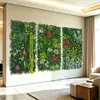Pared de plantas verdes artificiales personalizada, pared de plantas artificiales con orquídeas, pasto de Milán, pasto mixto, fondo de decoración de pared de césped artificial