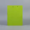 Pasta de mercadorias em estoque com clipe duplo A4 de plástico para escritório, espessa, clipe de arquivo de escritório, forte para dados, estudante, pasta para provas