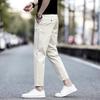 Pantalones Casuales Cortos Nuevos para Hombre Primavera y Verano 2026, Pantalones Casuales Versátiles de Pierna Recta Delgados Ajustados para Hombre