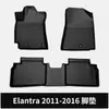 Adequado para Hyundai Elantra 2011-2016 Tapetes de Chão TPE para Carro Hyundai Elantra Customização Transfronteiriça