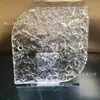 Yutai Cristal Transparente Curvo Diagonal Painel Suspenso Divisória de Tela Estrutura de Aço Inoxidável Acessórios Tijolo de Vidro Cristal Branco
