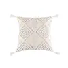 Funda de Almohada Floral de Margarita Bordada Estilo Pastoral de Lujo Ligero Homestay Desgaste Almohada Cojín para Ventana de Bahía Desmontable y Lavable Almohada Cuadrada