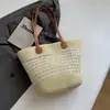 Bolsa de Palha Tecida Xiaomi Home 2026 Nova de Verão Grande Capacidade para o Dia a Dia Bolsa Casual Simples para Praia e Férias na Costa