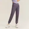 Calças Esportivas Elásticas de Cintura Alta Calças de Yoga de Perna Larga Femininas Calças de Secagem Rápida Calças de Corrida Calças Casuais Emagrecedoras Calças de Fitness