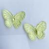Mariposa transparente bañada en color Joker acrílico de Internet roja con agujero para colgar, material con cuentas, nueva decoración para carcasa de teléfono móvil