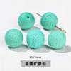 Joyería Jingdian, cuentas redondas con patrón de ágata de cristal natural, bola de ratán con flores, accesorios para tallado de joyas DIY, productos semiacabados al por mayor