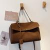 Bolso Portátil de Platino Vintage Escarchado para Mujer 2024 Nuevo de Moda Nicho Bolso de Axila Alta Calidad Gran Capacidad Bolso para Viajes