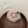 Broche Camelia con Lazo Estilo Chanel Femenino Alto Sentido Nicho Versátil Alto Sentido Dulce Temperamento de Chica Pin Pecho