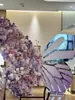Grandes Adornos Decorativos de Mariposas para Centros Comerciales, Lugares Turísticos, Oficinas de Ventas, Mariposas Florales, Esculturas Escénicas Populares para Registro